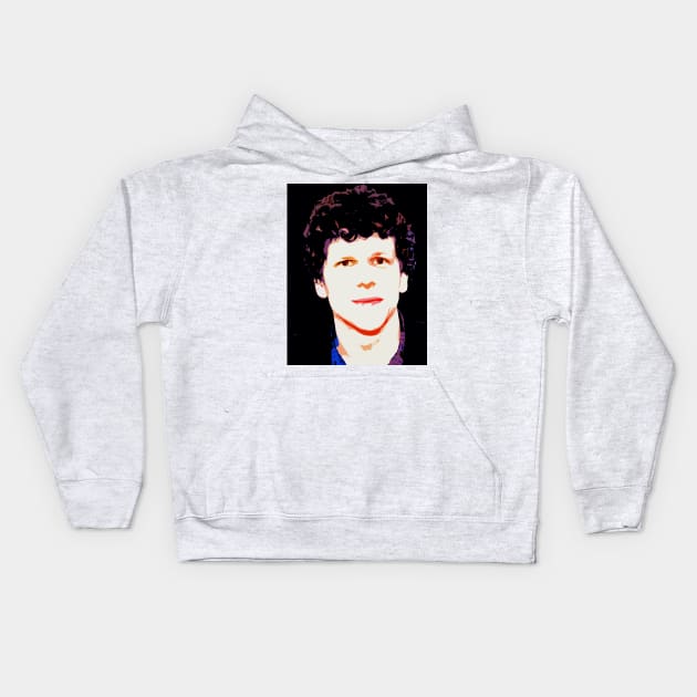 jesse eisenberg Kids Hoodie by oryan80